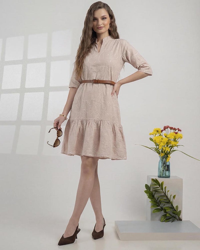 GIVO EMBROIDERED DRESS