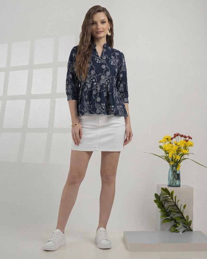 GIVO FLORAL PRINTED TOP