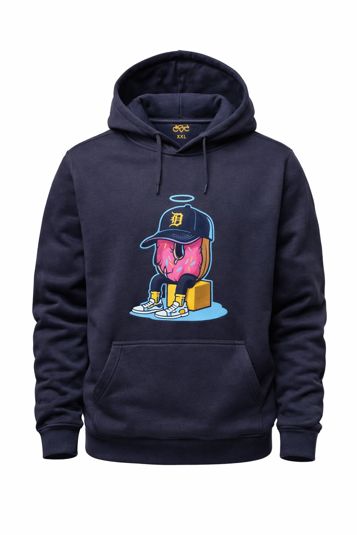 J Dilla Crate Diggin’ Donut Hoodie - Catch Body Customs