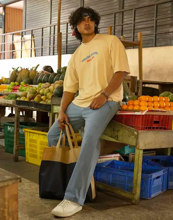 JOBBS GRAPHIC PRINTED OVERSIZED T - SHIRT