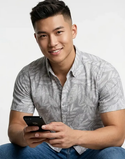 JOBBS SHORT SLEEVE PRINTED  SHIRT