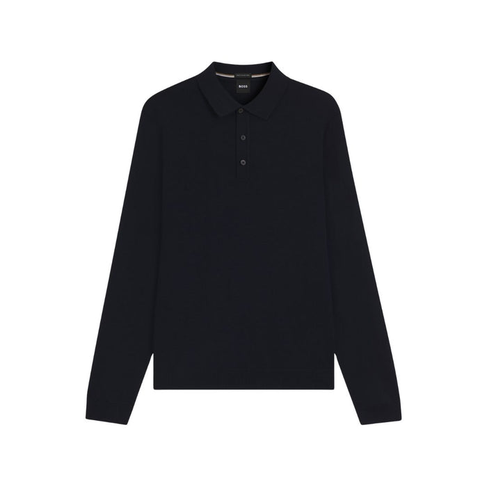 Lancione Long Sleeve Virgin Wool Polo Jumper 50476355