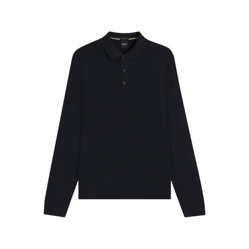 Lancione Long Sleeve Virgin Wool Polo Jumper 50476355