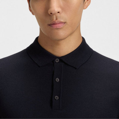 Lancione Long Sleeve Virgin Wool Polo Jumper 50476355