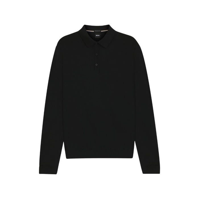 Lancione Long Sleeve Virgin Wool Polo Jumper 50476355