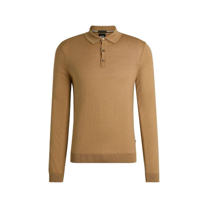 Lancione Long Sleeve Virgin Wool Polo Jumper 50476355
