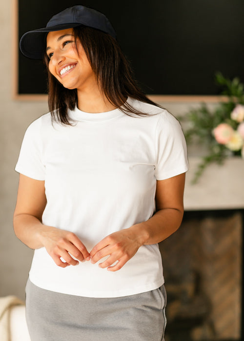 Lanie Casual Comfort Staple Tee - FINAL SALE
