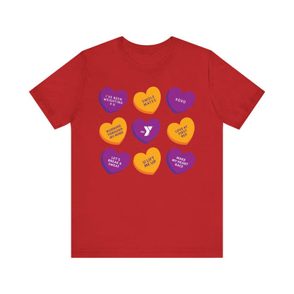 Love The Y - Conversation Hearts Short Sleeve Tee