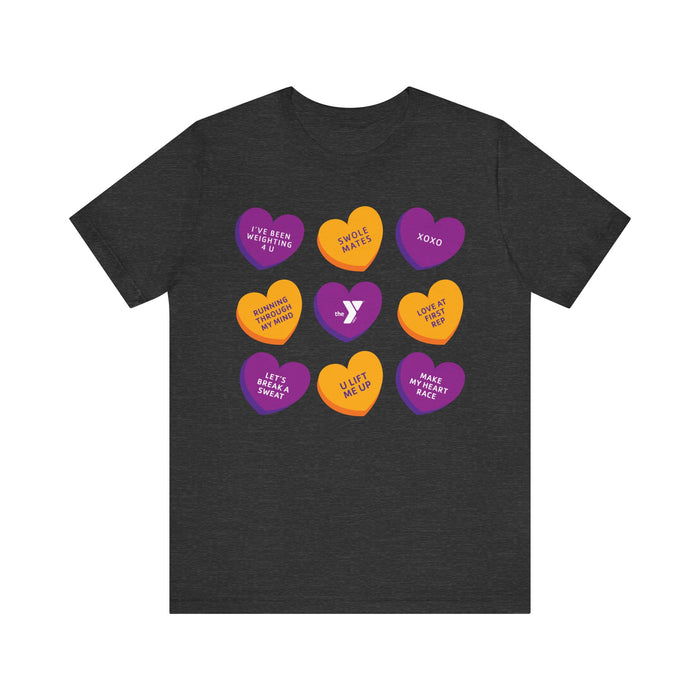 Love The Y - Conversation Hearts Short Sleeve Tee