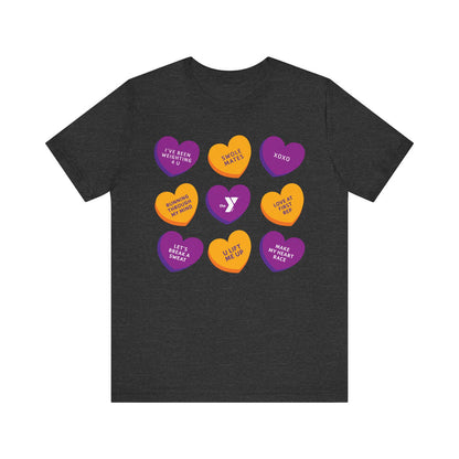 Love The Y - Conversation Hearts Short Sleeve Tee