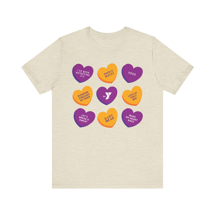 Love The Y - Conversation Hearts Short Sleeve Tee