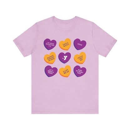 Love The Y - Conversation Hearts Short Sleeve Tee