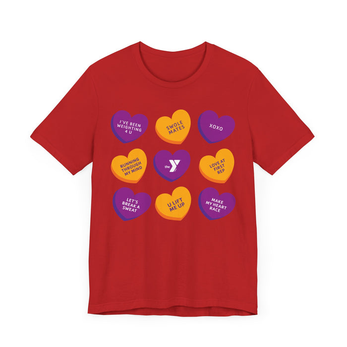 Love The Y - Conversation Hearts Short Sleeve Tee