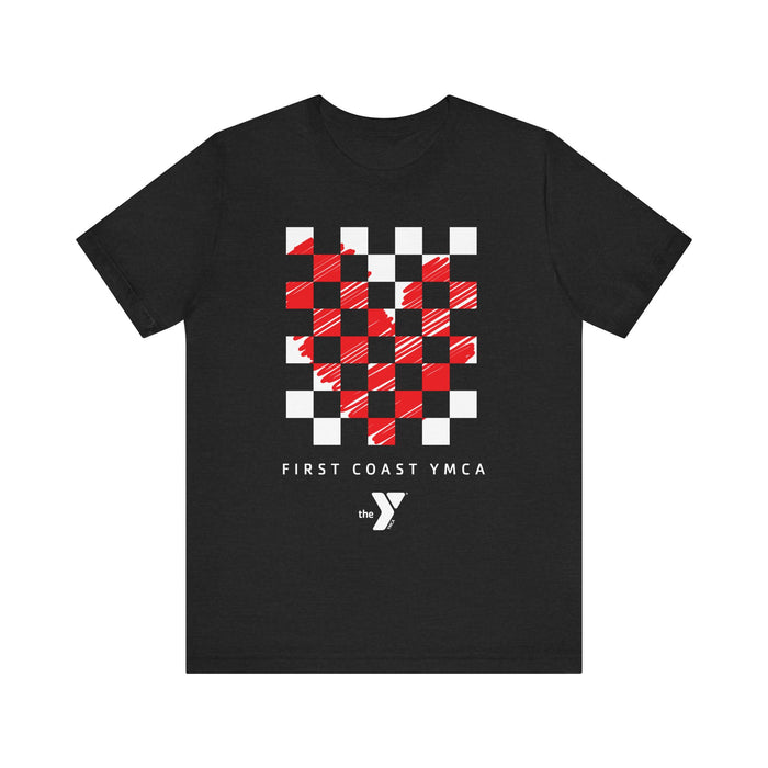 Love the Y - Heart Checker Short Sleeve Tee