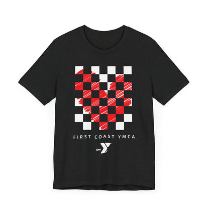 Love the Y - Heart Checker Short Sleeve Tee