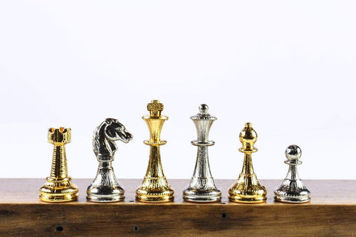 Metal Flowered Chess Men - Piece - Chess-House