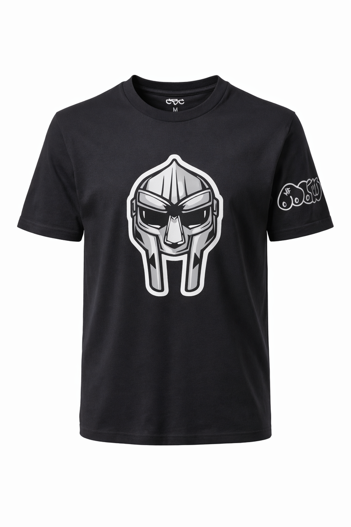 MF DOOM Mask Black T-Shirt - Catch Body Customs