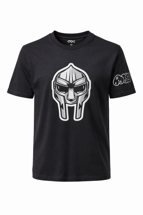 MF DOOM Mask Black T-Shirt - Catch Body Customs