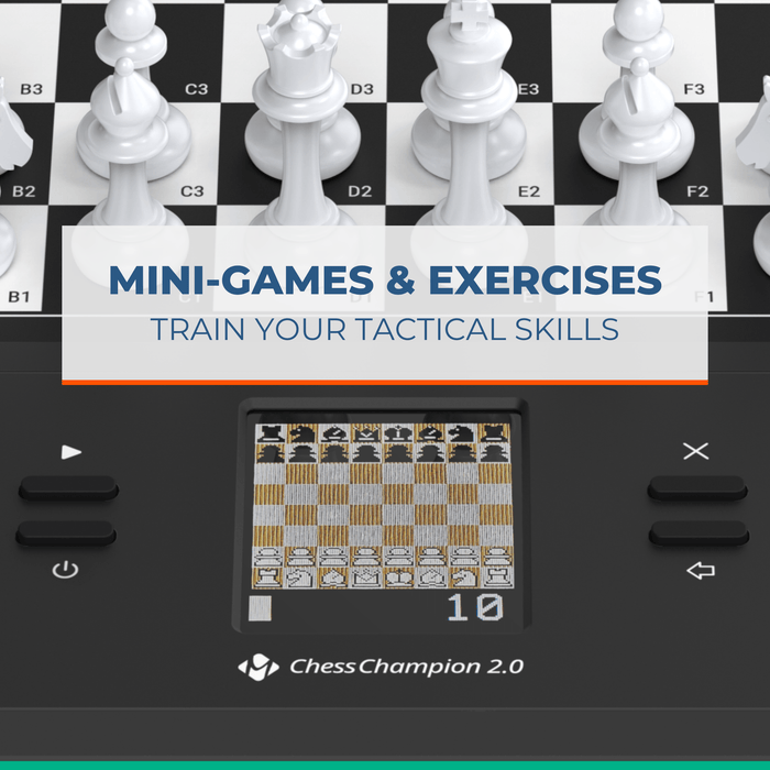 Millennium ChessChampion 2.0 – Smart Chess Trainer with Tips, Games & Color Display - Chess Computer - Chess-House