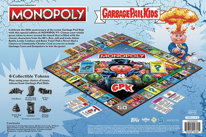 Monopoly Board Game - Garbage Pail Kids Edition - Game - Chess-House