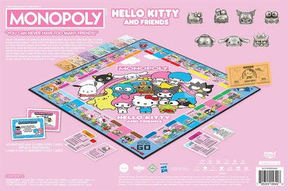 Monopoly Board Game - Hello Kitty & Friends Edition - Game - Chess-House