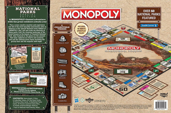 Monopoly Board Game - National Parks Edition - Game - Chess-House