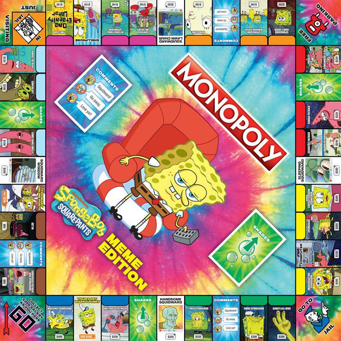 Monopoly Board Game - Spongebob Squarepants Meme Edition - Game - Chess-House