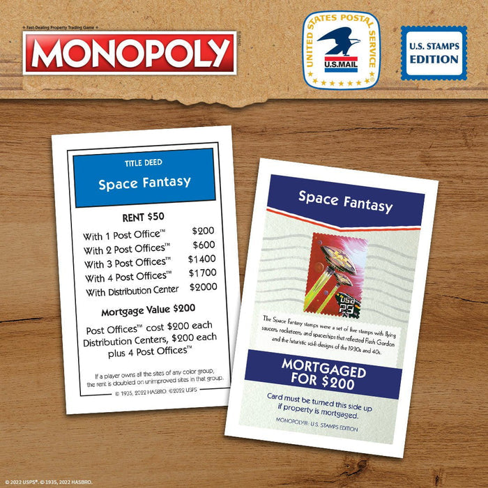 Monopoly Board Game - U.S. Stamps Edition - Game - Chess-House