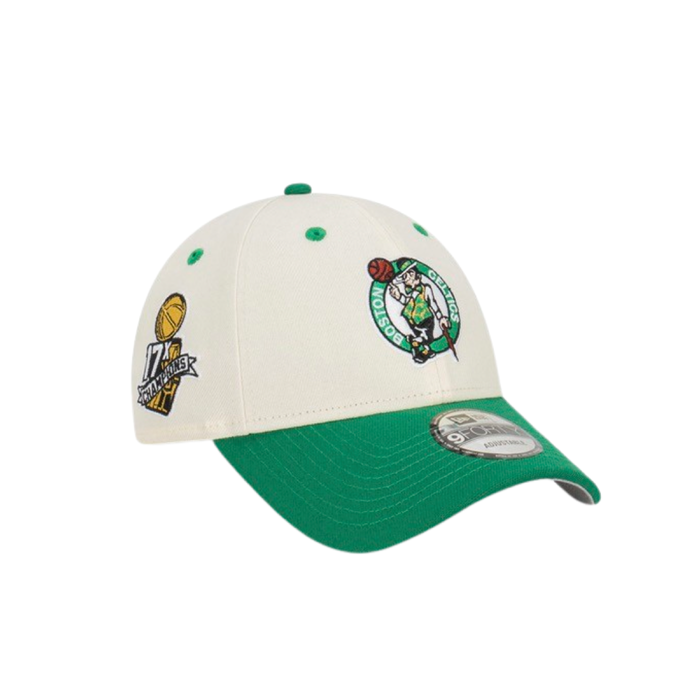 New Era 940 Snapback Two Tone Championship Boston Celtics White Green Cap