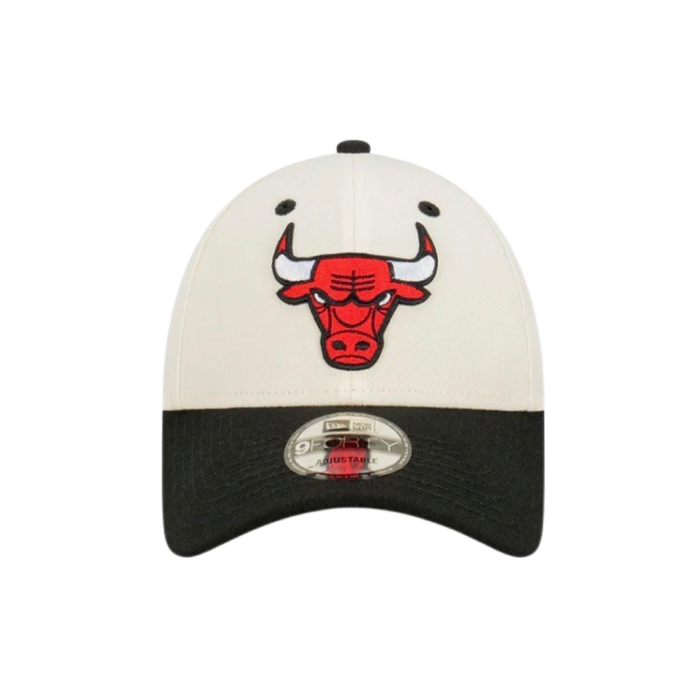 New Era 940 Snapback Two Tone Championship Chicago Bulls White Red Black Cap