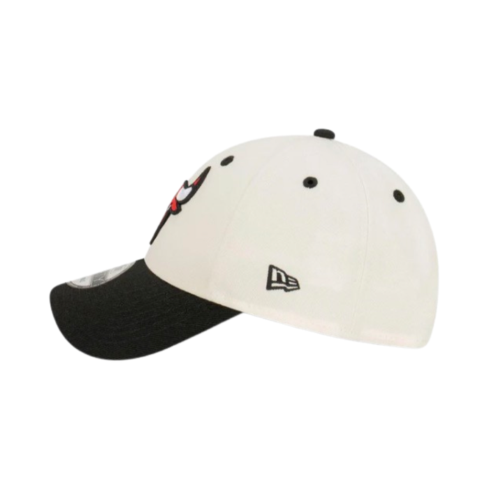 New Era 940 Snapback Two Tone Championship Chicago Bulls White Red Black Cap