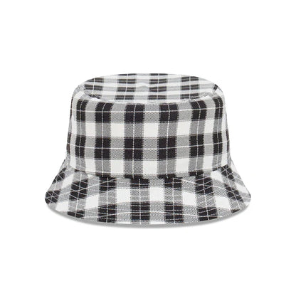 New Era LA Dodgers Plaid Black White Bucket Hat
