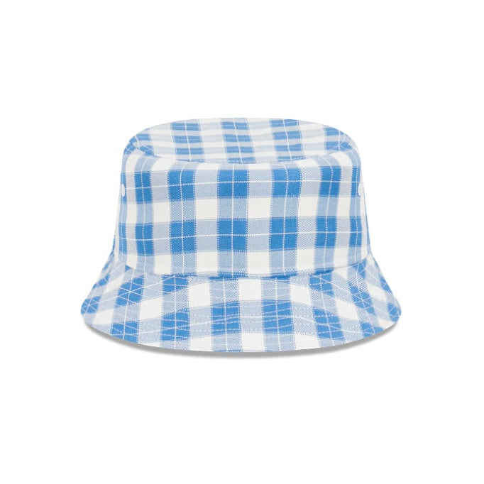 New Era New York Yankees Plaid Blue White Bucket Hat
