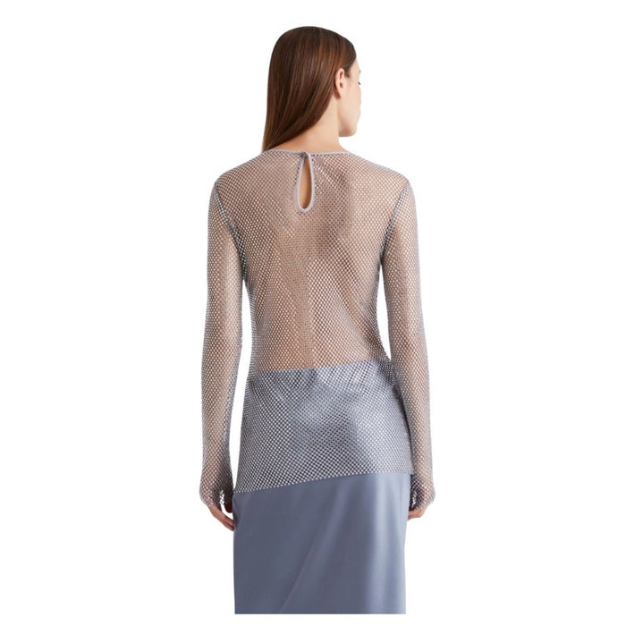 Operoso Rhinestone Mesh Womens Top 2613941021200