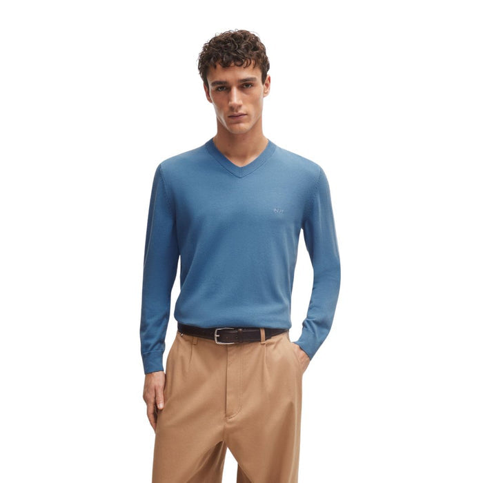 Pacello-L Knitted V-Neck Jumper 50506042