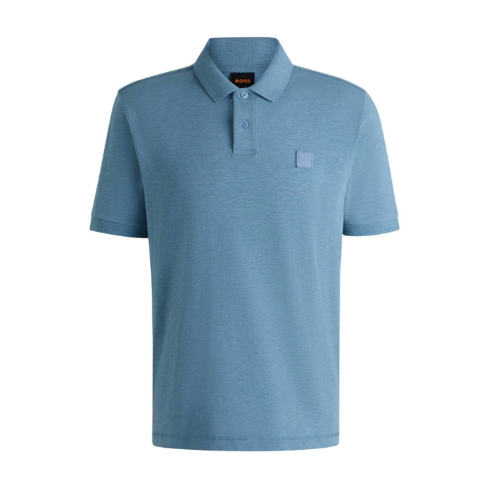 Pe_Linen Logo Mens Polo Shirt 50536728