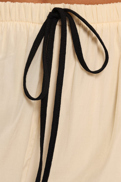 Callie Pant - Cream Black