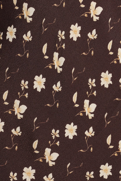 Amity Mini Dress - Brown Floral