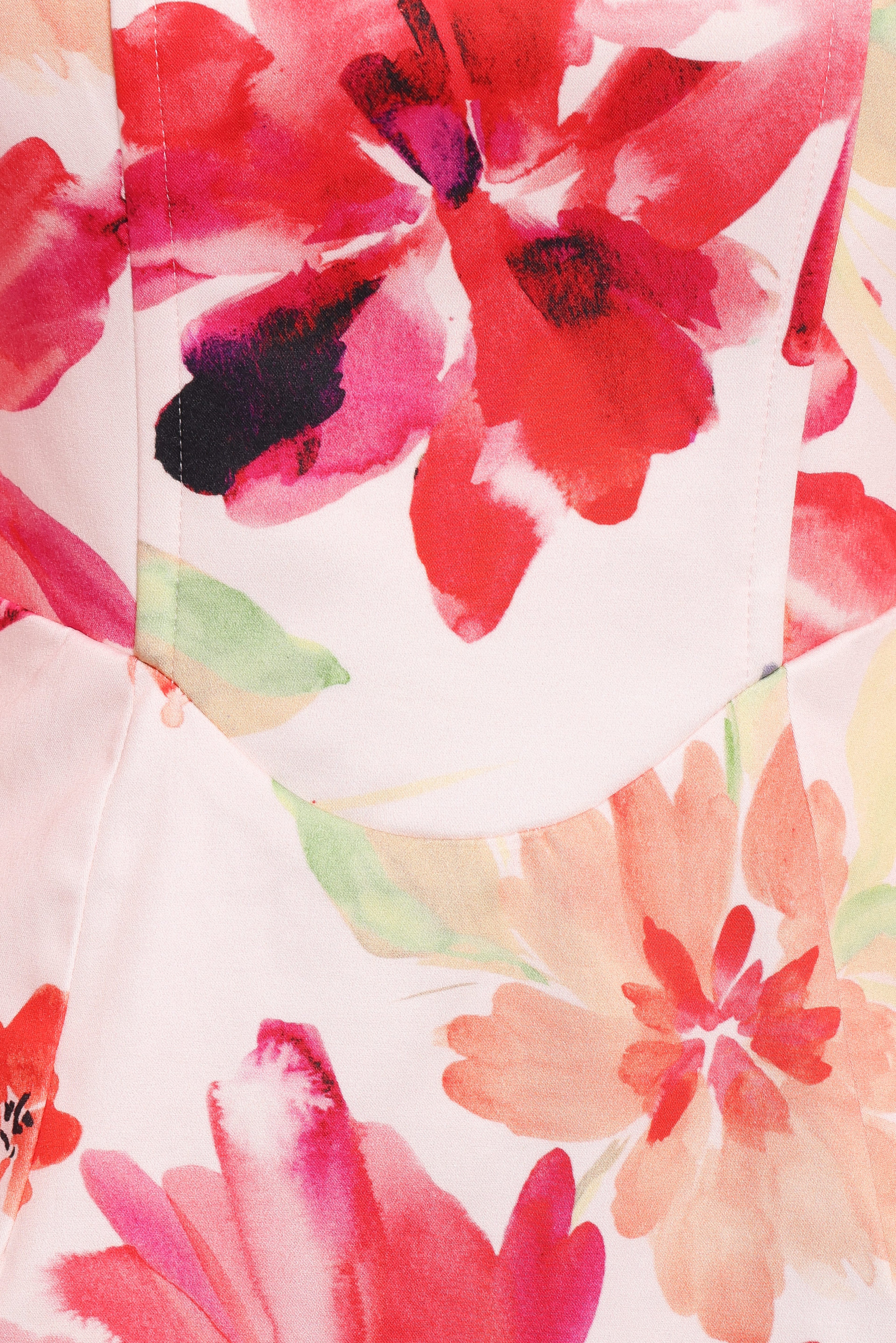 Annette Mini Dress - Orange Floral