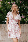 Clementine Mini Dress - Cream Floral