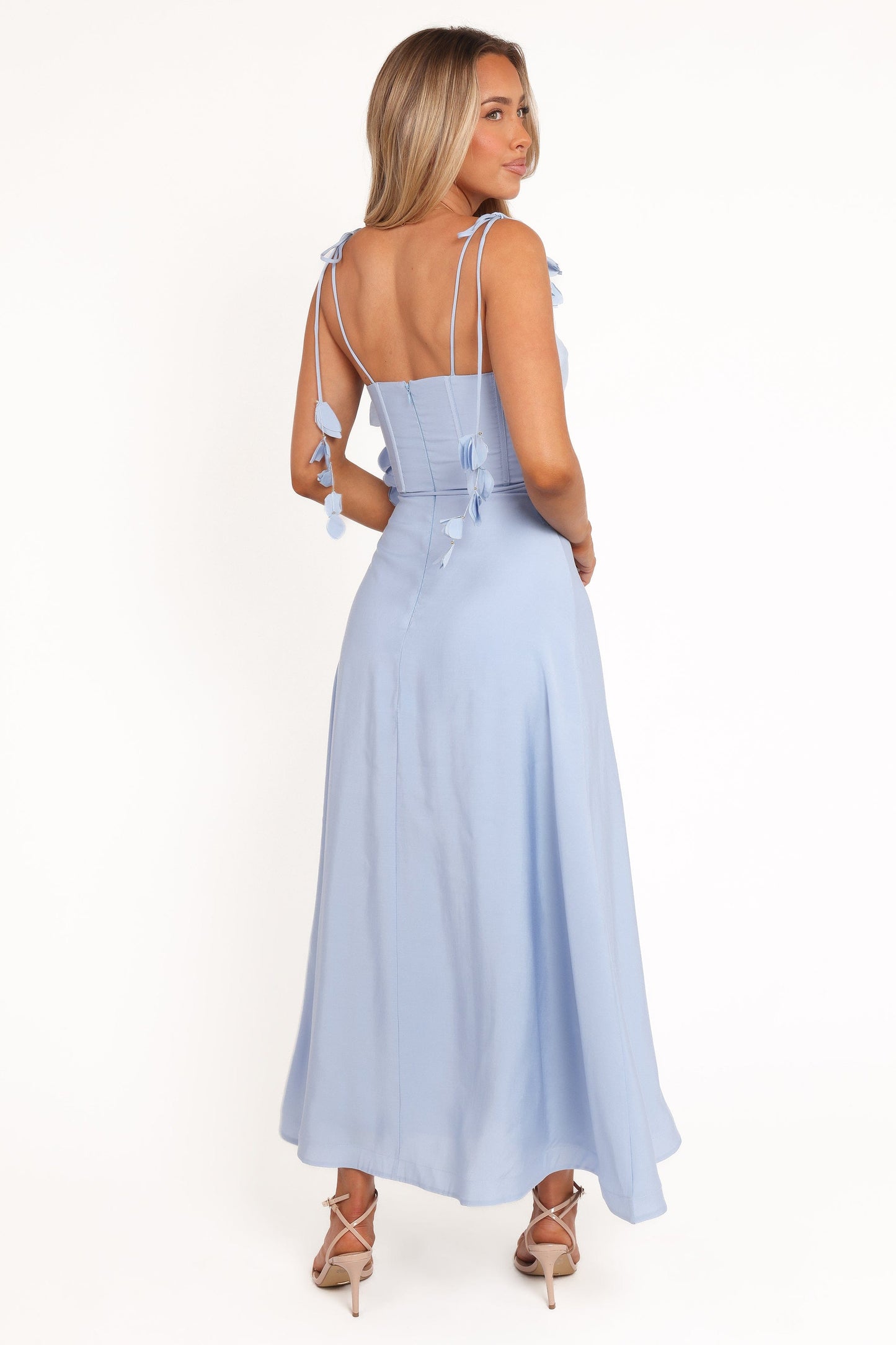 Della Midi Dress - Pale Blue