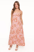 Kahlie Maxi Dress - Pink Floral
