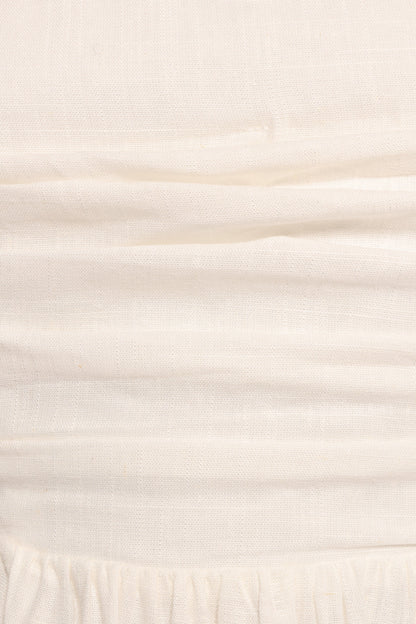 Kayt Strapless Dress - White