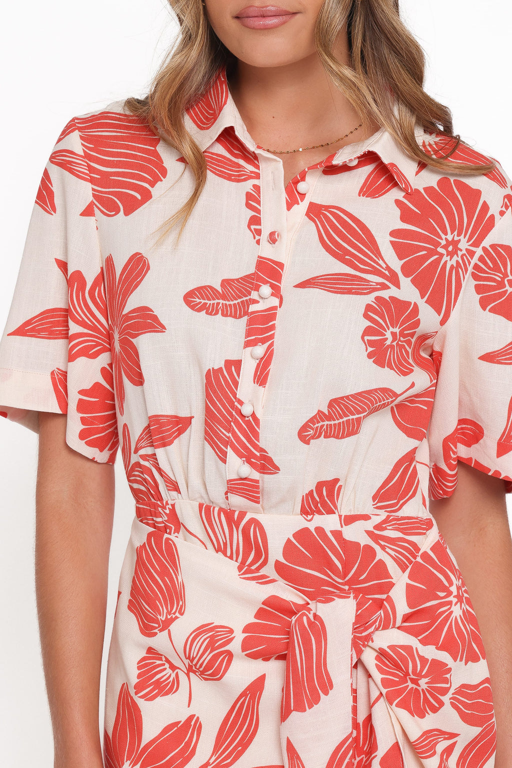 Leyton Mini Dress - Red Floral