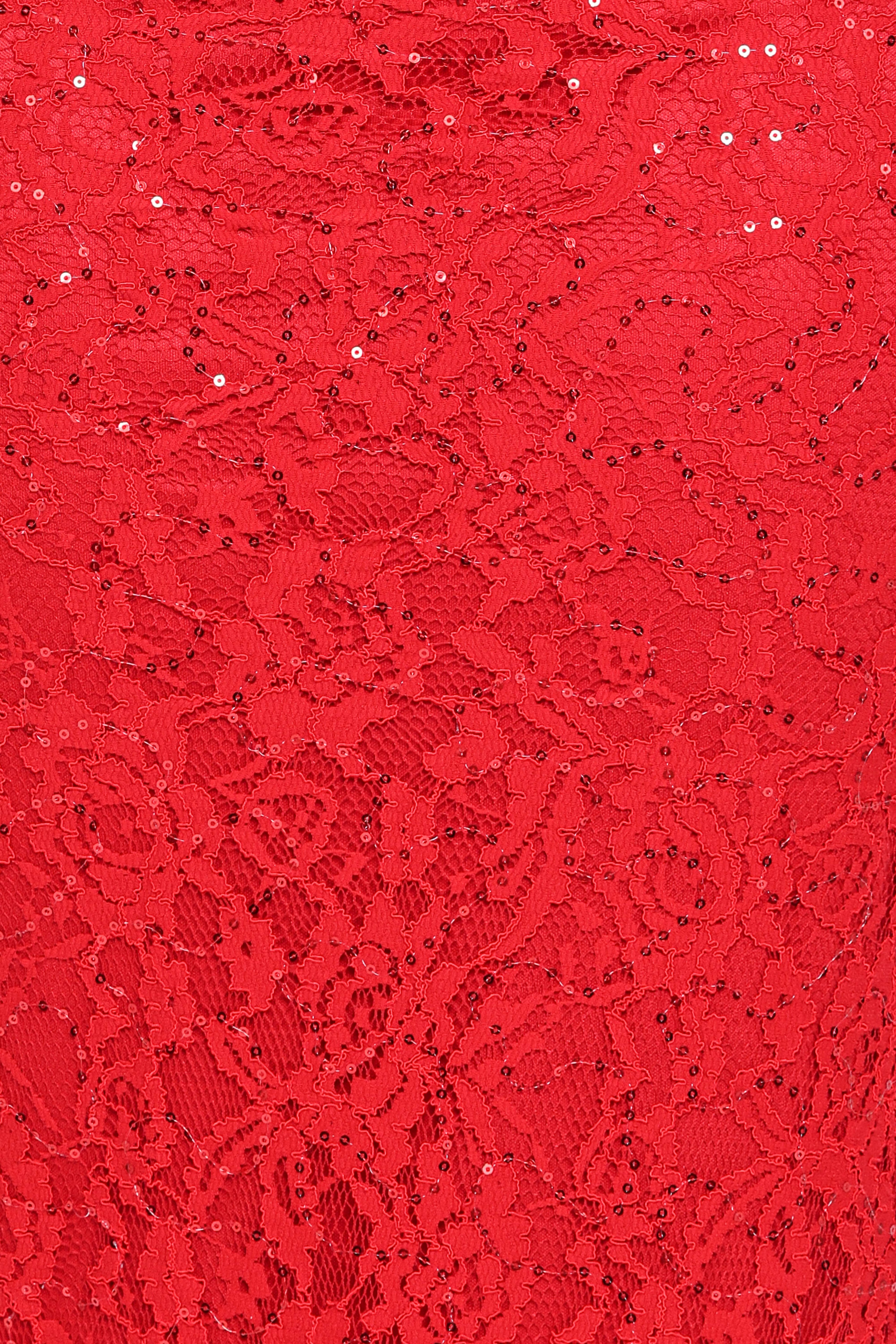 Ruben Lace Maxi Dress - Red