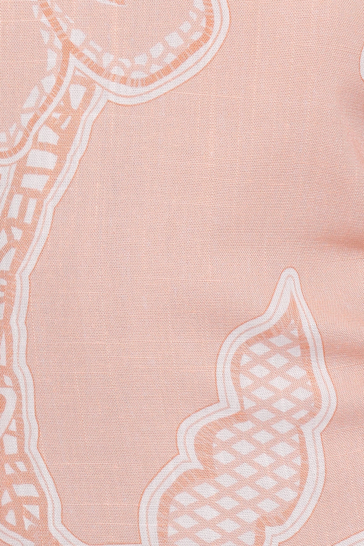 Sierra Wrap Midi Dress - Peach Floral