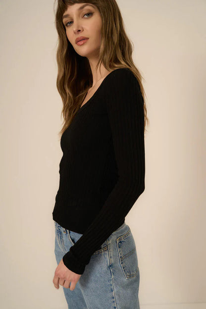 What's The Scoop Rib Longsleeve