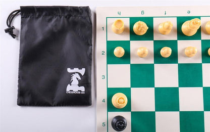 Quality Club Chess Set Combo with Mesh Bag - Chess Set - Chess-House
