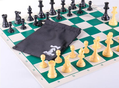 Quality Club Chess Set Combo with Mesh Bag - Chess Set - Chess-House