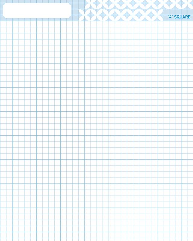 QuiltGenius Graph Paper 8" x 10" 60 Sheets